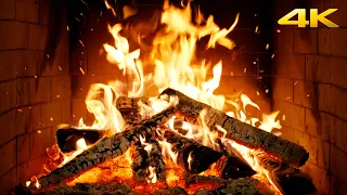 Fireplace Whispering Logs With Glowing Embers And Quiet Crackling For Peaceful Holiday Season 