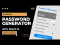 How to create Password Generator with React JS