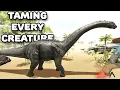 TAMING EVERY CREATURE IN ARK BRONTOSAURUS ARK SURVIVAL EVOLVED EP14
