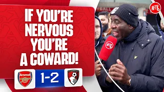 if you re nervous you re a coward robbie rant arsenal 1 2 bournemouth