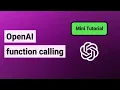 OpenAI function calling