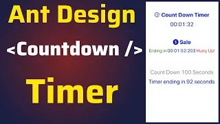 How to Use Ant Design Countdown Component in ReactJS Antd Countdown Timer