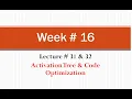Week Compiler Construction Code Optimization Part 3
