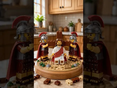 Jesus Carries the Cross | Roman Soldiers Destroy the Door and Build the Cross