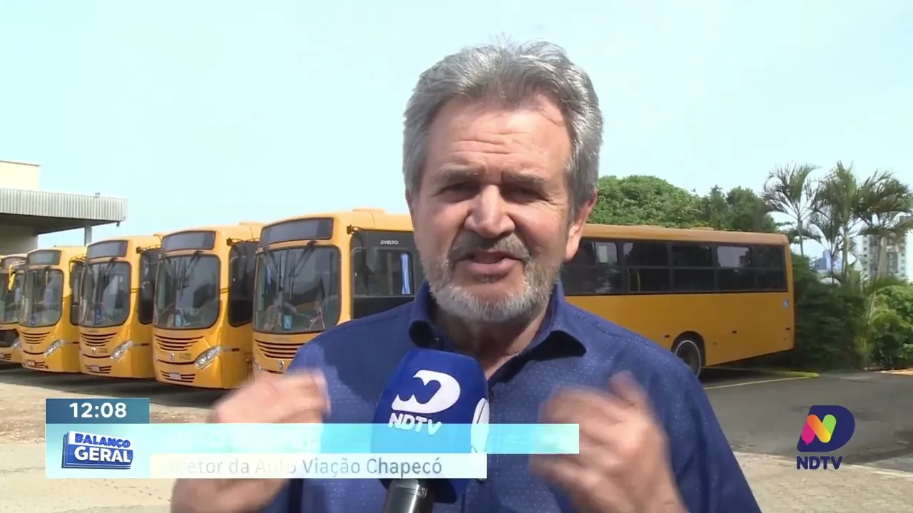 Chapecó testa novo sistema de monitoramento interno no transporte coletivo