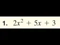 factor 2x 2 5x 3