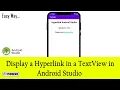 How to clickable textview in Android Studio 2022 Mouse Studio