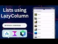 Custom List using Jetpack Compose Kotlin Android Android Studio Giraffe