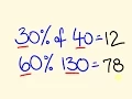 Percentages made easy - fast shortcut trick