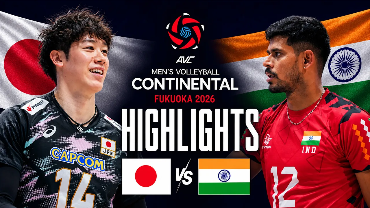 Japan 🇯🇵 vs India 🇮🇳 | Quarter Final Highlights | AVC Men's Continental Championship 2026