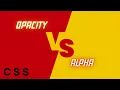 CSS Transparency - Opacity vs Alpha