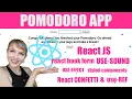 Beginner React App POMODORO Productivity App React JS Styled Components Hooks and much more