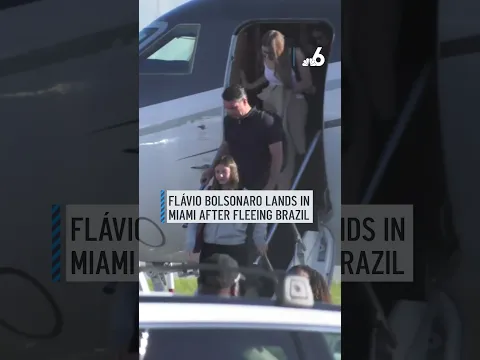 Flávio Bolsonaro lands in Miami after fleeing Brazil