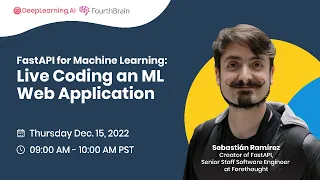 FastAPI for Machine Learning Live coding an ML web application