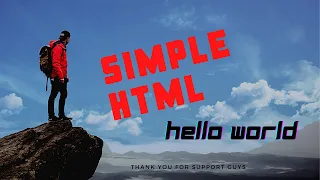 HTML practical Hello world program Notepad Programming Tutorial - Hello World Program
