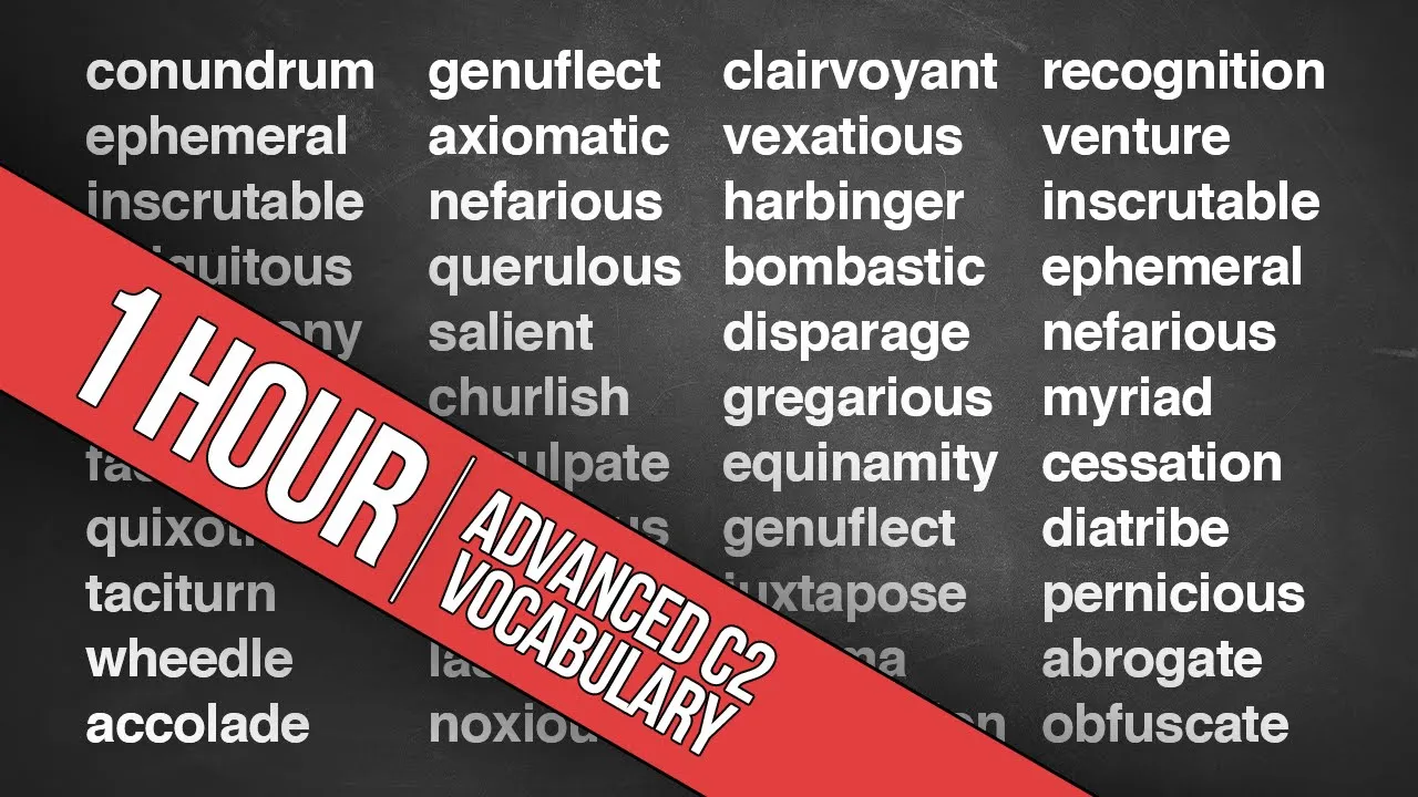 Outline Video 1 Hour Full IELTS Vocabulary Course