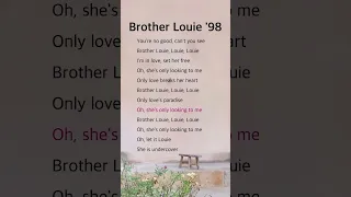 Brother Louie 98 Modern Talking Lyrics 