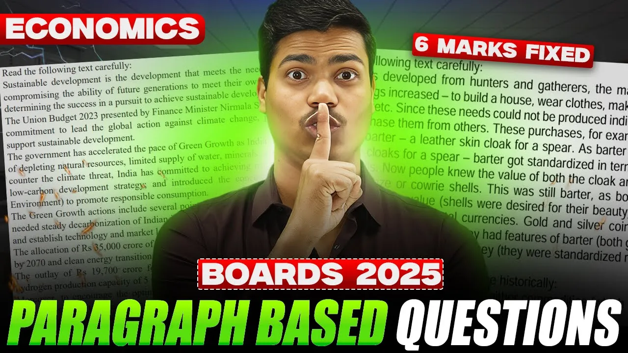 Case Based Questions in Economics | 6 Marks Guarantee | Class 12 Board exam 2025 | Must do these que