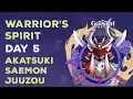 Akatsuki Saemon Juuzou s Duel Warrior s Spirit Duel Day 5 Genshin Impact 3 4