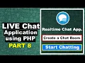 How to create a live chat application using PHP 8 live chat in PHP source code cyber warriors