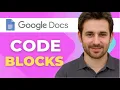 How To Create Code Blocks In Google Docs Quick Easy 2025