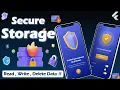 Flutter Secure Storage CRUD operation locally Local storage