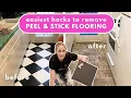 How to Remove Peel and Stick Floor Tiles The EASIEST Method
