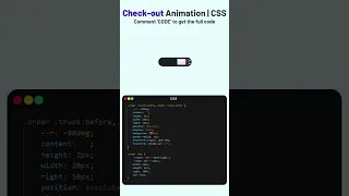 Order Button with Moving Truck Animation Using HTML CSS Animated Order Button
