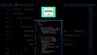 Create Quiz website using html css and JS JavaScript Projects