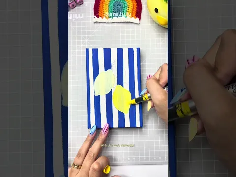 Bora fazer esse mini quadro decorativo de limões?🍋 #desenho #arte #pintura #quadro #fyp