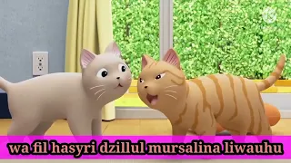 Download sholawat huwannur animasi kartun kucing|Ai Khadijah| MP3