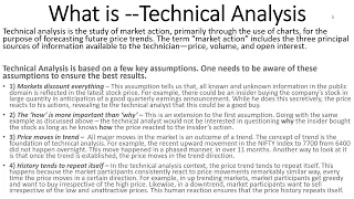 Finance Heaven Technical Analysis Masterclass Part 1 Basic Theory