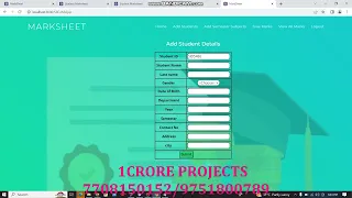Student Marksheet Management System Using Java