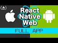React Native Web Full App Tutorial - Build a Workout App for iOS Android and Web