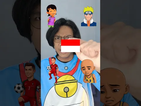 Negara Asal Susanti, Upin, Ronaldo Dan Naruto Coba Bendera Apa aja Tadi?? #filter