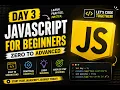 JavaScript Tutorial for Beginners Day 3 Operators in JavaScript 2026