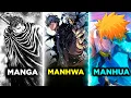 What is the difference between MANGA MANHWA and MANHUA
