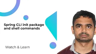 Spring CLI init package and shell commands