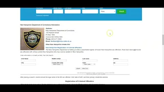 New Hampshire Inmate Search