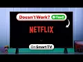 How to Fix Netflix Not Working or Opening on Smart TV