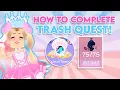 EASY HOW TO WIN THE TRASH QUEST IN ROYALE HIGH Royale High Diamond Beach Update Wave 2 Tutorial
