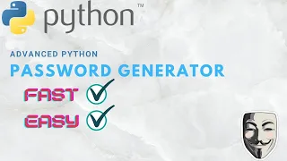 Advanced Python Password Generator