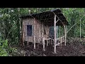 Download Lagu 🔥 Solo Camping in the Wild: Cozy Tarp Shelter \u0026 Hammock Under the Stars ✨🌲