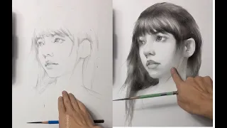 Draw a Portrait of Girl Using Reference Photo 34