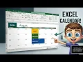 Excel Calendar Tutorial Print-Ready Monthly Planner