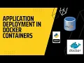 Complete Application Deployment Using Docker Containers Devops Real Time Project Episode-1