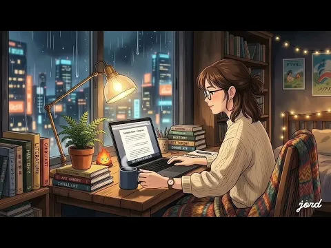 Midnight Rain & Coffee ☕ 1 Hour Lofi Hip Hop to Study / Work / Relax 📚
