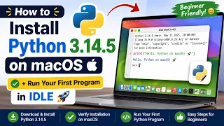 How to Install Python 3 14 5 on macOS Run Your First Program in IDLE