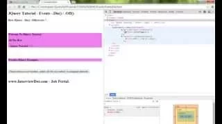 DIE OR OFF METHOD IN JQUERY DEMO