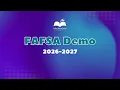 2026-27 FAFSA Demo
